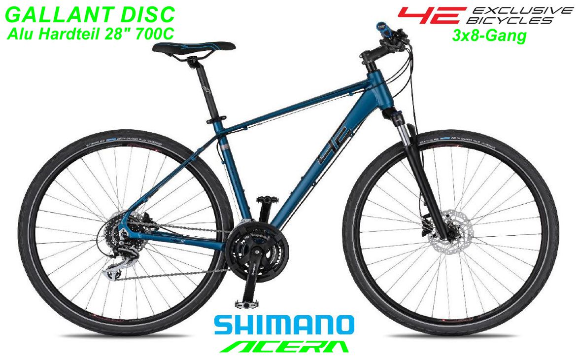 4ever Bikes Gallant Disc blau 700C Hardteile Modell 2021 Bikes Shop kaufen Balsthal