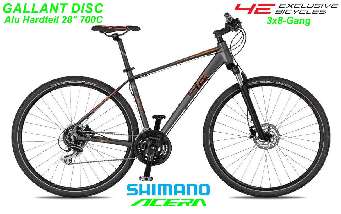 4ever Bikes Gallant Disc grau 700C Hardteile Modell 2021 Bikes Shop kaufen Balsthal